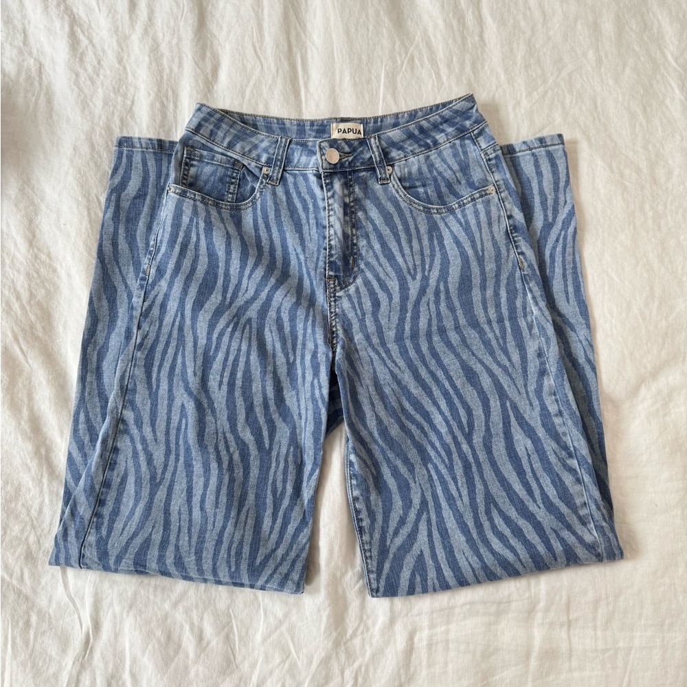 Zebra Print Denim